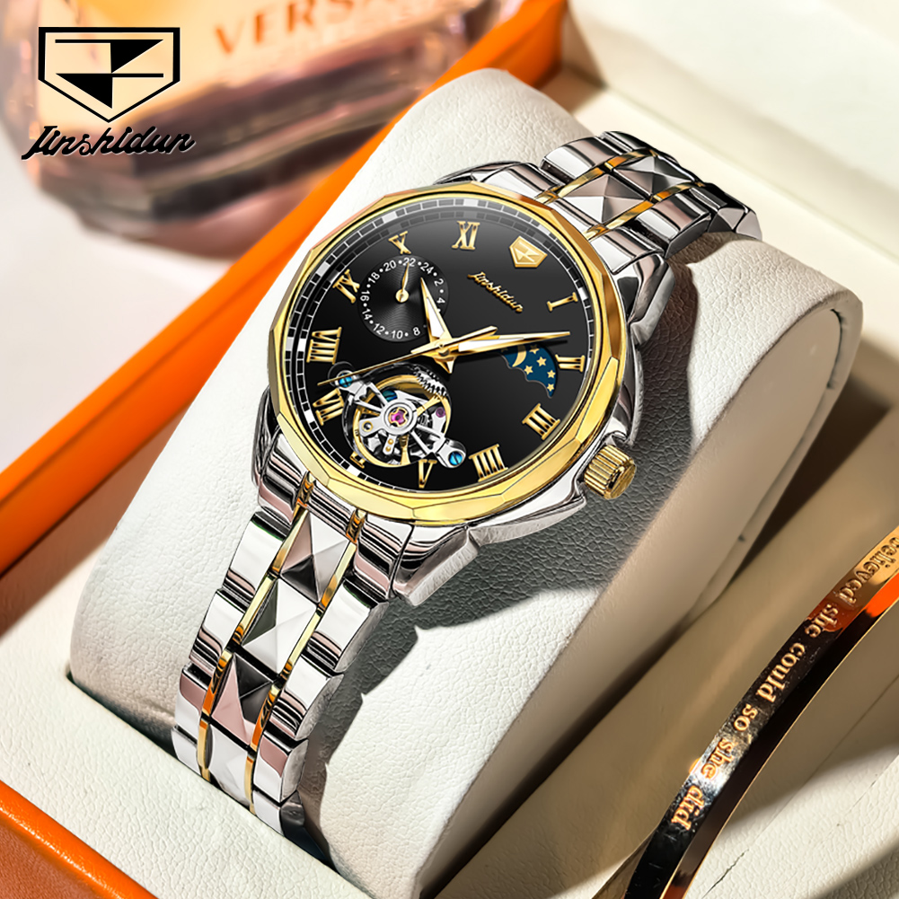 Luxury Watch Moon Phase - Relógios Femininos JSDUN 8937, Relógio Mecânico