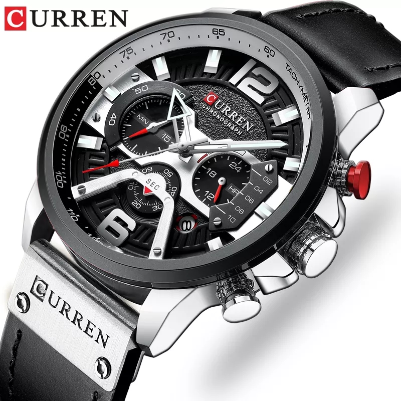 Luxury Watch Apple - Curren marca nova moda data relógio