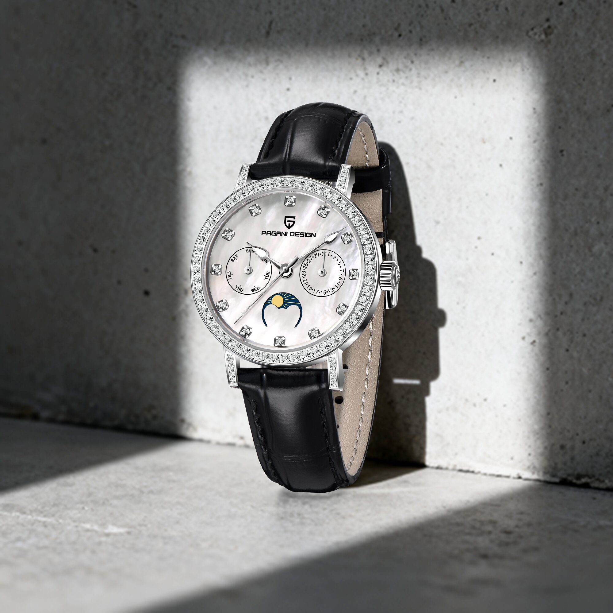 Luxury Watch Moon Phase - Relógio de Luxo para Mulheres PAGANI