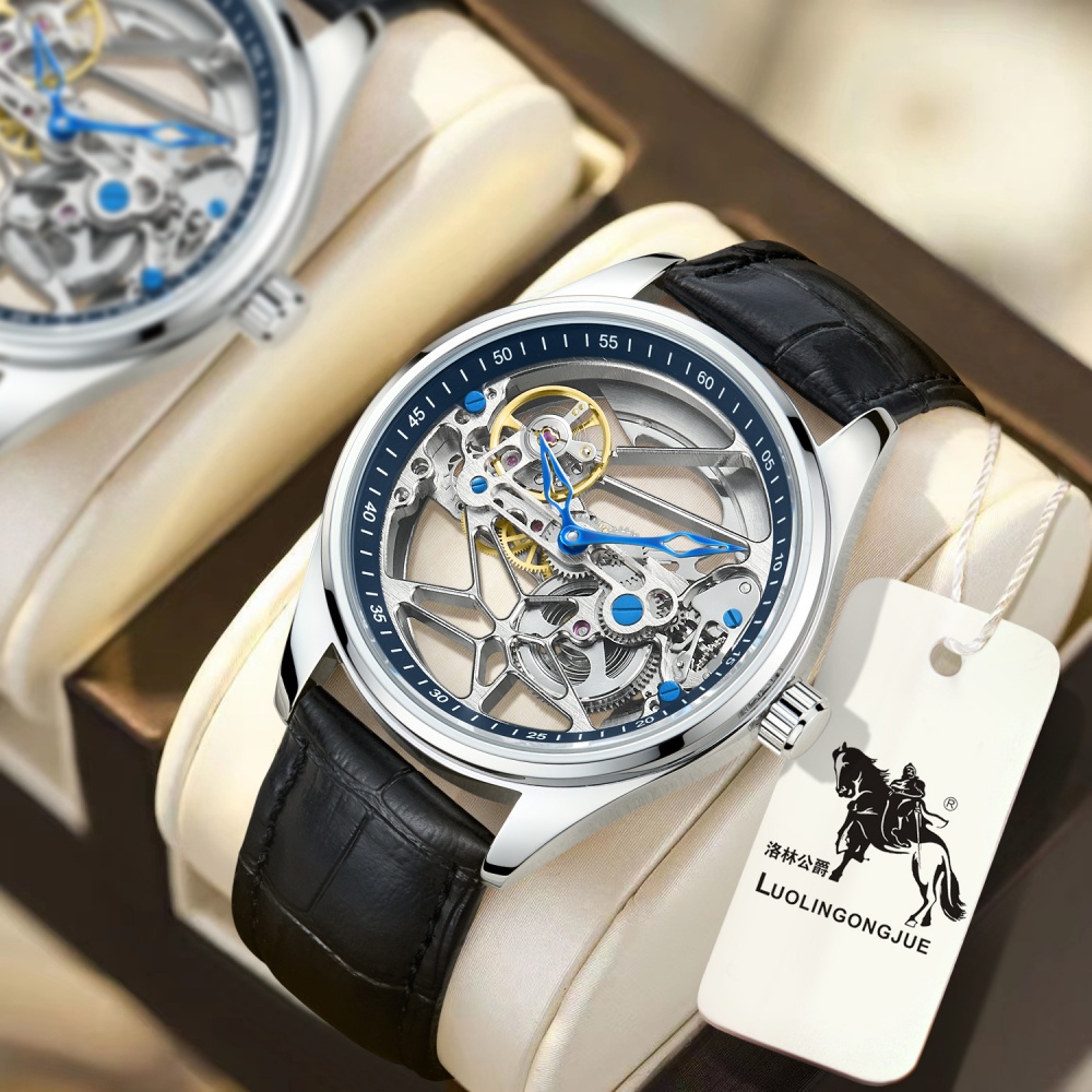 Luxury Watch Name Brands - Novo relógio masculino oco dupla face