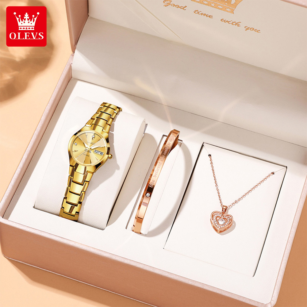 Luxury Watch And Bracelet - Olevs senhoras relógio 8697 luxo elegante