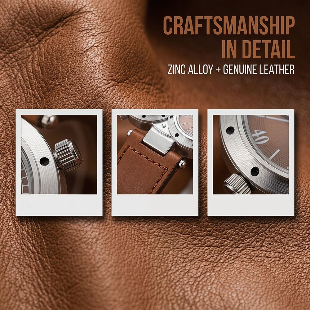 Compass Watch Luxury - Relógio Masculino de Luxo com Pulseira