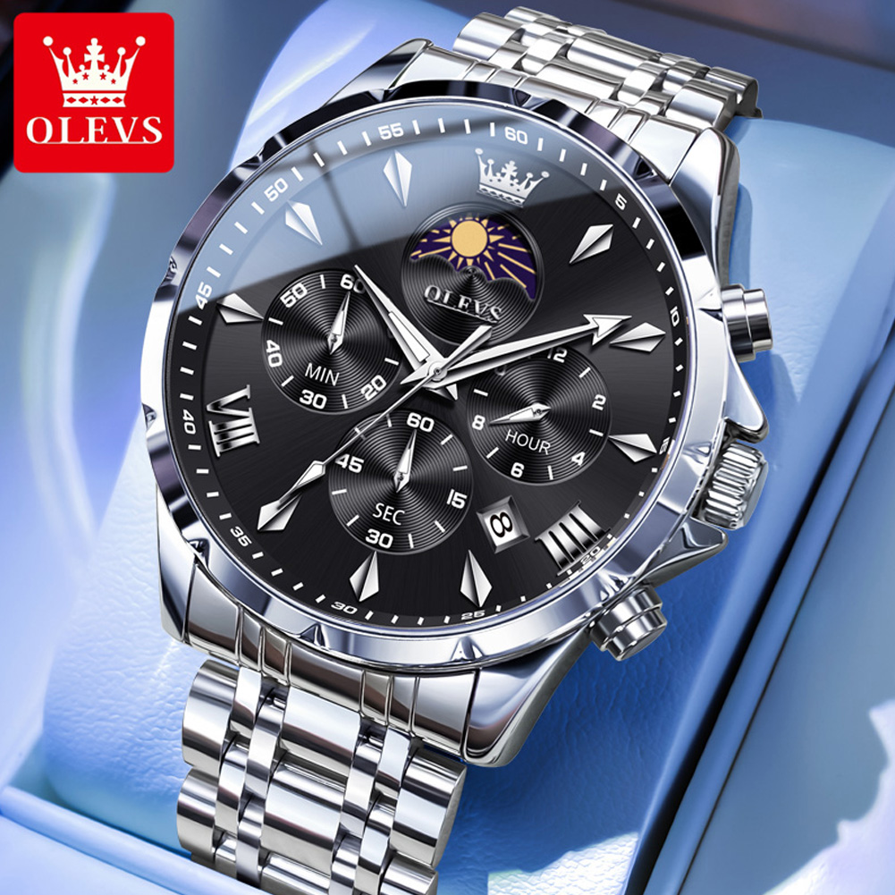 Luxury Watch Magazine - Olevs 3653 marca fase da lua