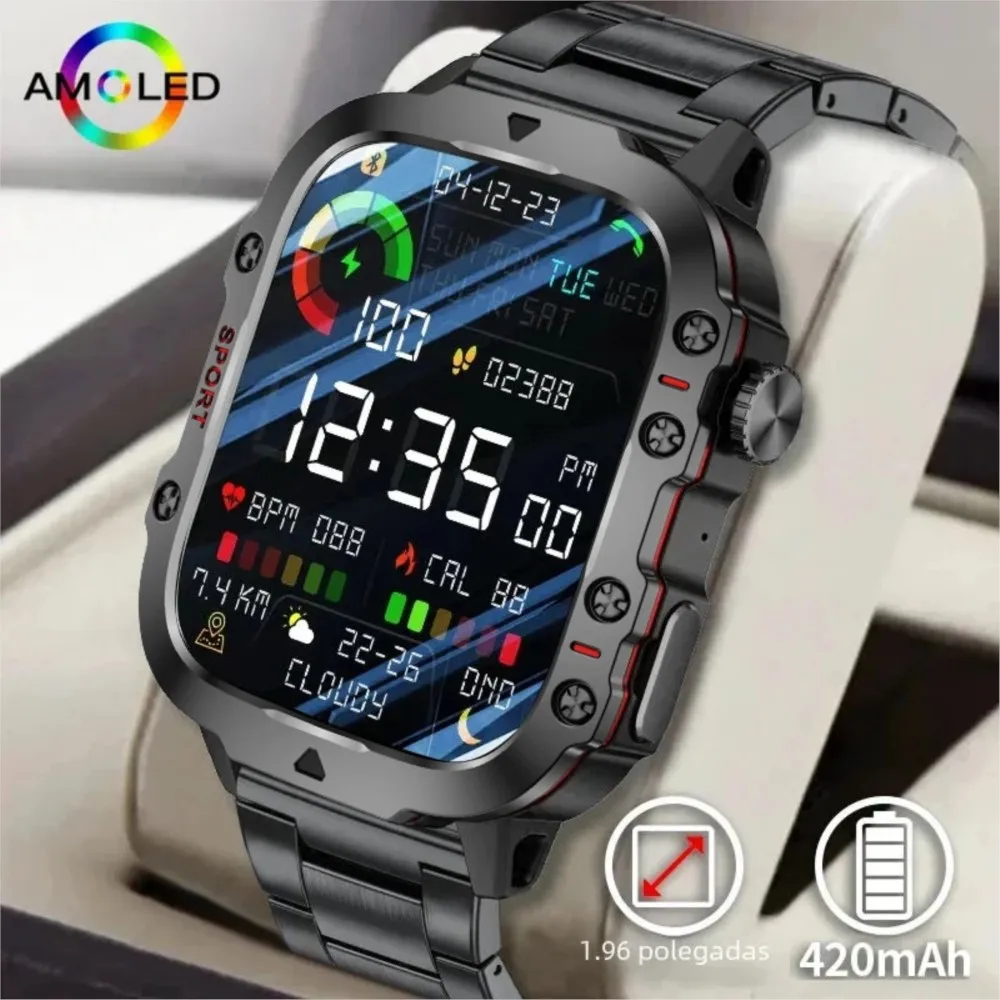 Compass Watch Luxury - Relógios Inteligentes Militares Originais para Homens,