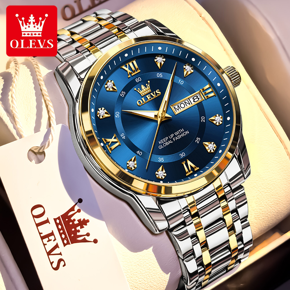 Luxury Watch Life - Olevs marca moda relógios masculinos de