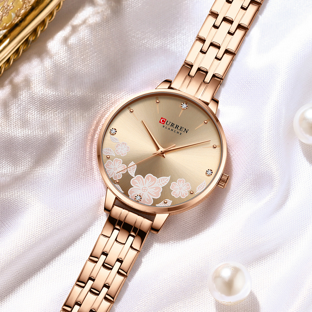 Luxury Watch Apple - Curren requintado minimalista relógio feminino de