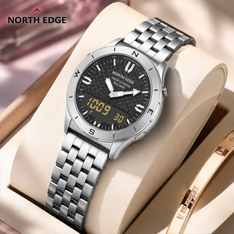 Compass Watch Luxury - Relógios Digitais Esportivos Masculinos NORTH EDGE,