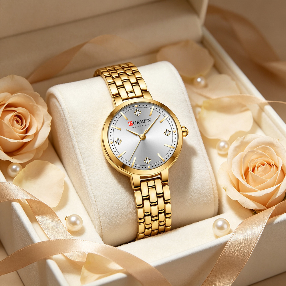 Luxury Watch Apple - Relógio de pulso feminino minimalista CURREN