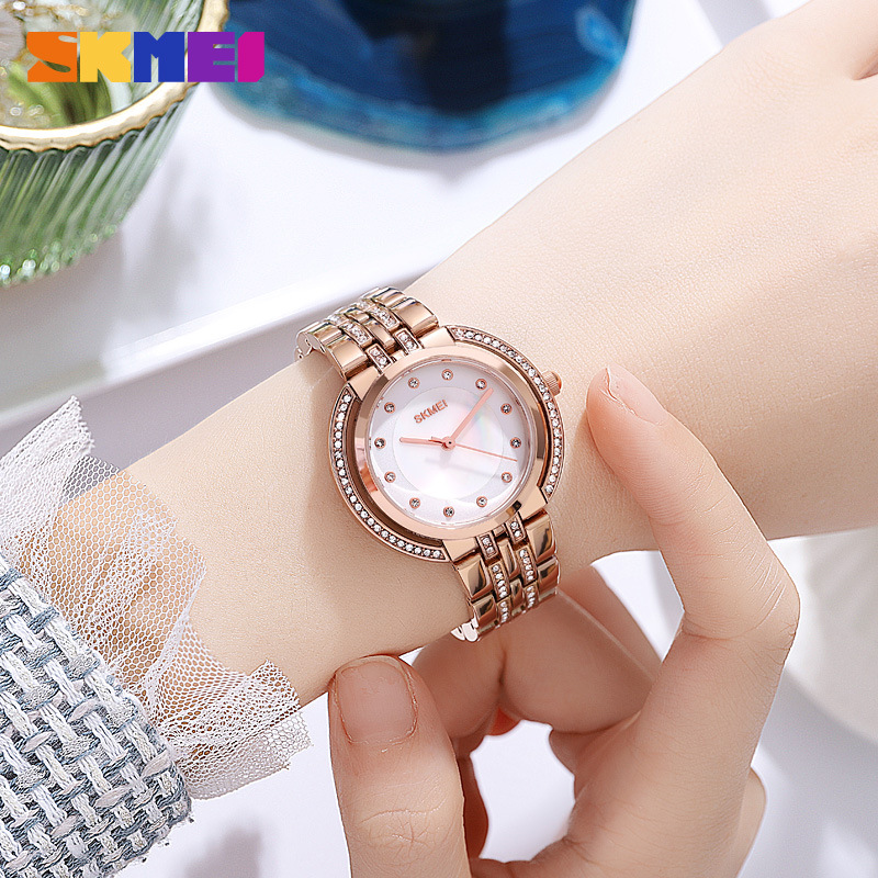 Luxury Watch And Bracelet - Relógio de Pulso Feminino de Quartzo
