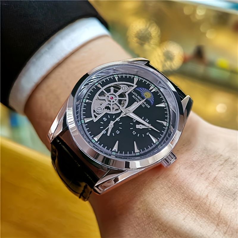 Luxury Watch Name Brands - Relógio mecânico masculino de negócios de