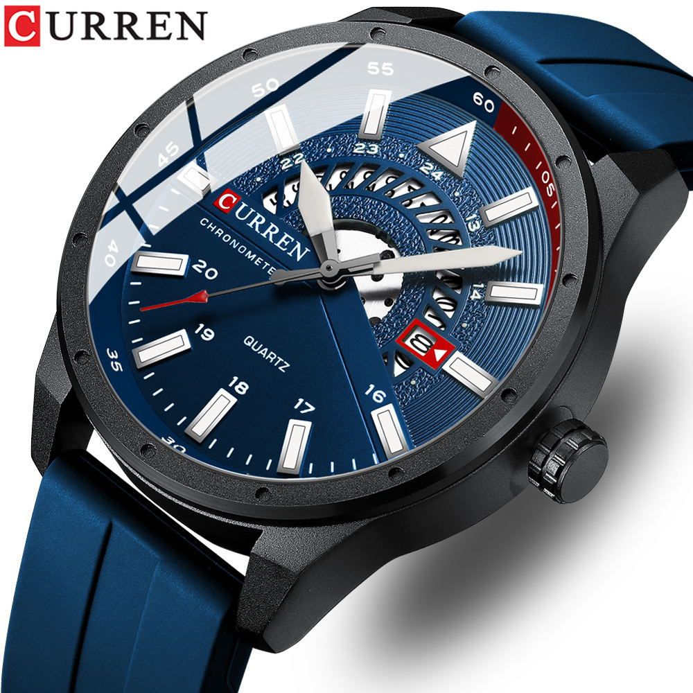 Luxury Watch Magazine - Curren relógio para homem marca de