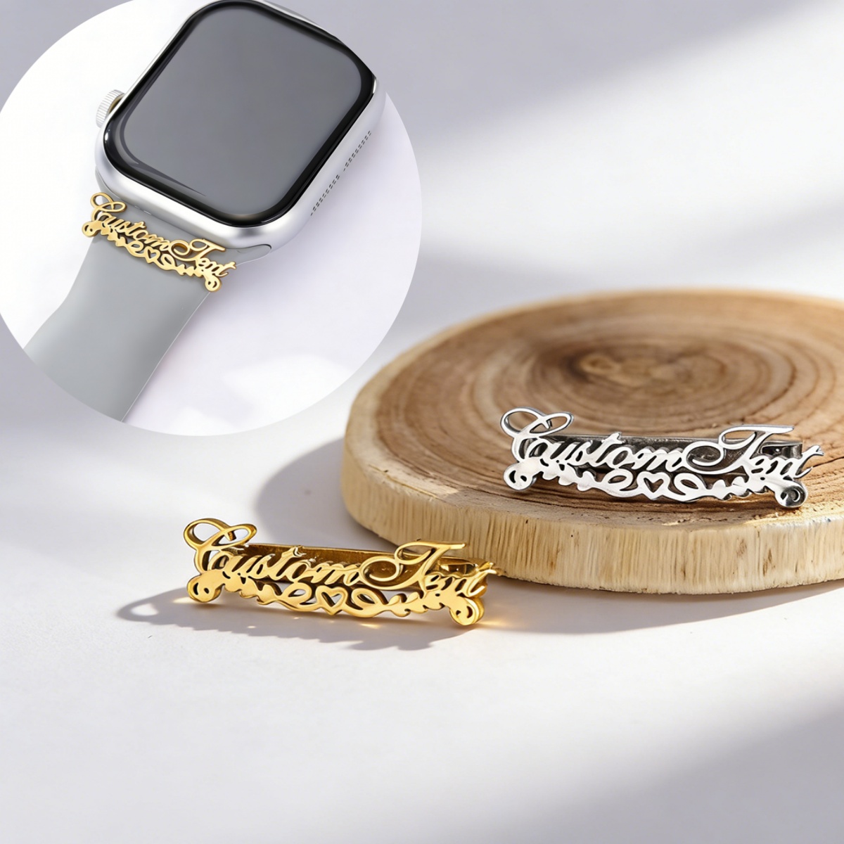 Luxury Watch Name - Pulseira de Relógio Personalizada com Nome