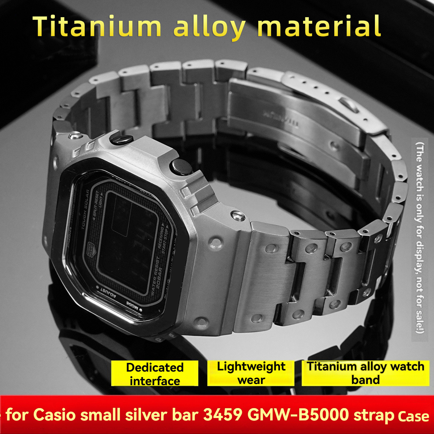 Luxury Watch Casio - GMW-B5000 liga de titânio mod kit