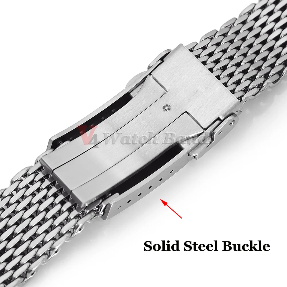 Luxo milanês loop 4.5mm tubarã - Luxury Watch Casio avaliação e preço
