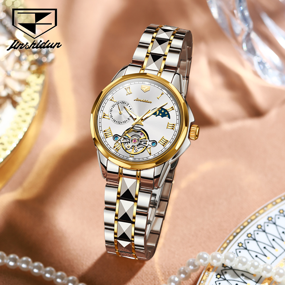 Relógios Femininos JSDUN 8937, - Luxury Watch Moon Phase avaliação e preço