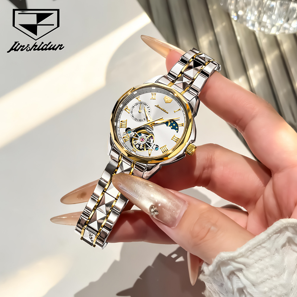 Relógios Femininos JSDUN 8937, - Luxury Watch Moon Phase avaliação e preço