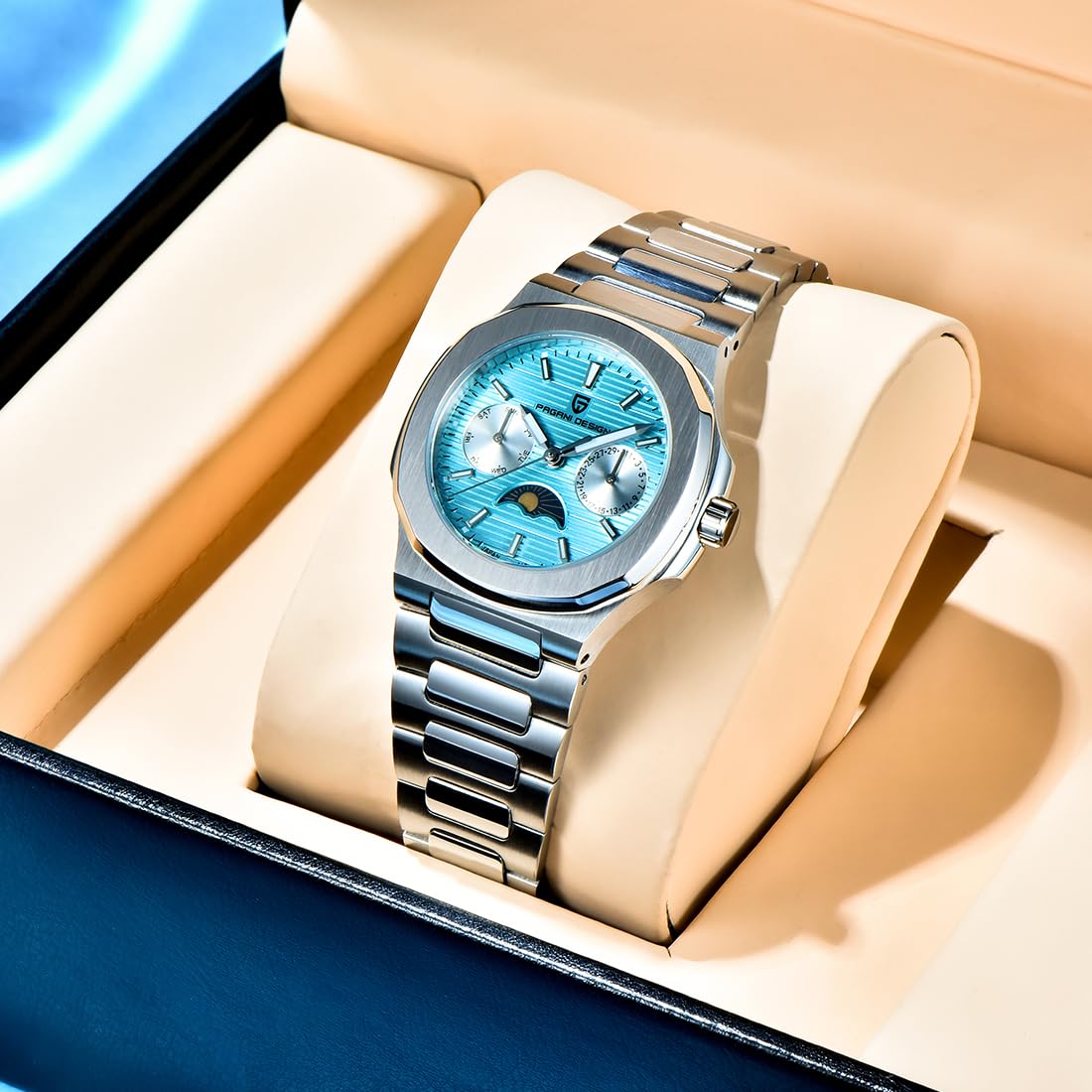 PAGANI DESIGN PD-1786 Relógios - Luxury Watch Moon Phase avaliação e preço