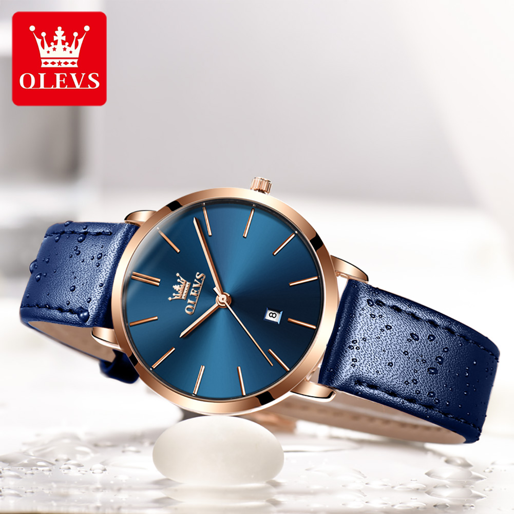 Olevs moda ultra fino relógios - Luxury Watch With Leather Strap avaliação e preço