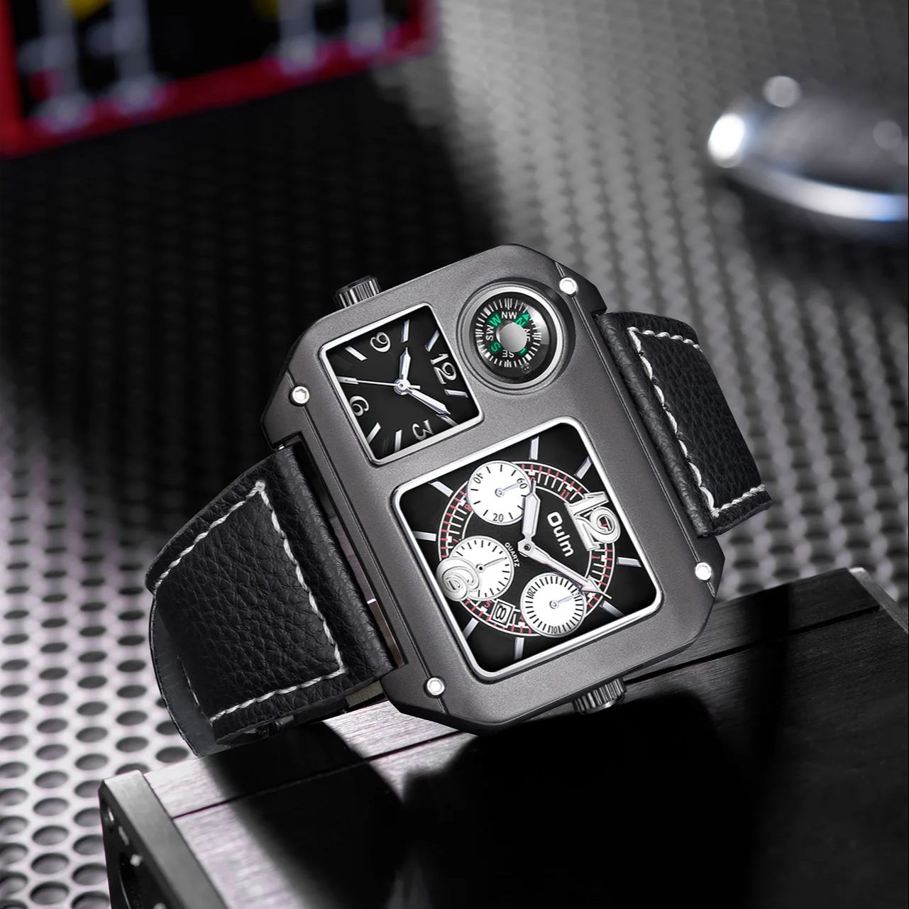 Relógio Masculino Quadrado, Re - Compass Watch Luxury avaliação e preço