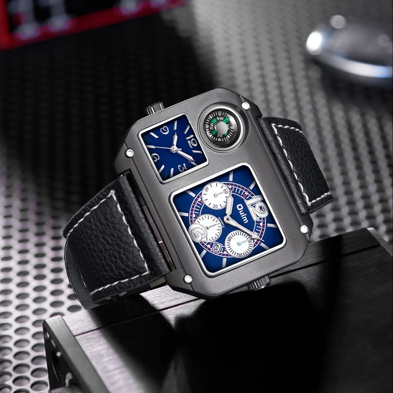 Relógio Masculino Quadrado, Re - Compass Watch Luxury avaliação e preço