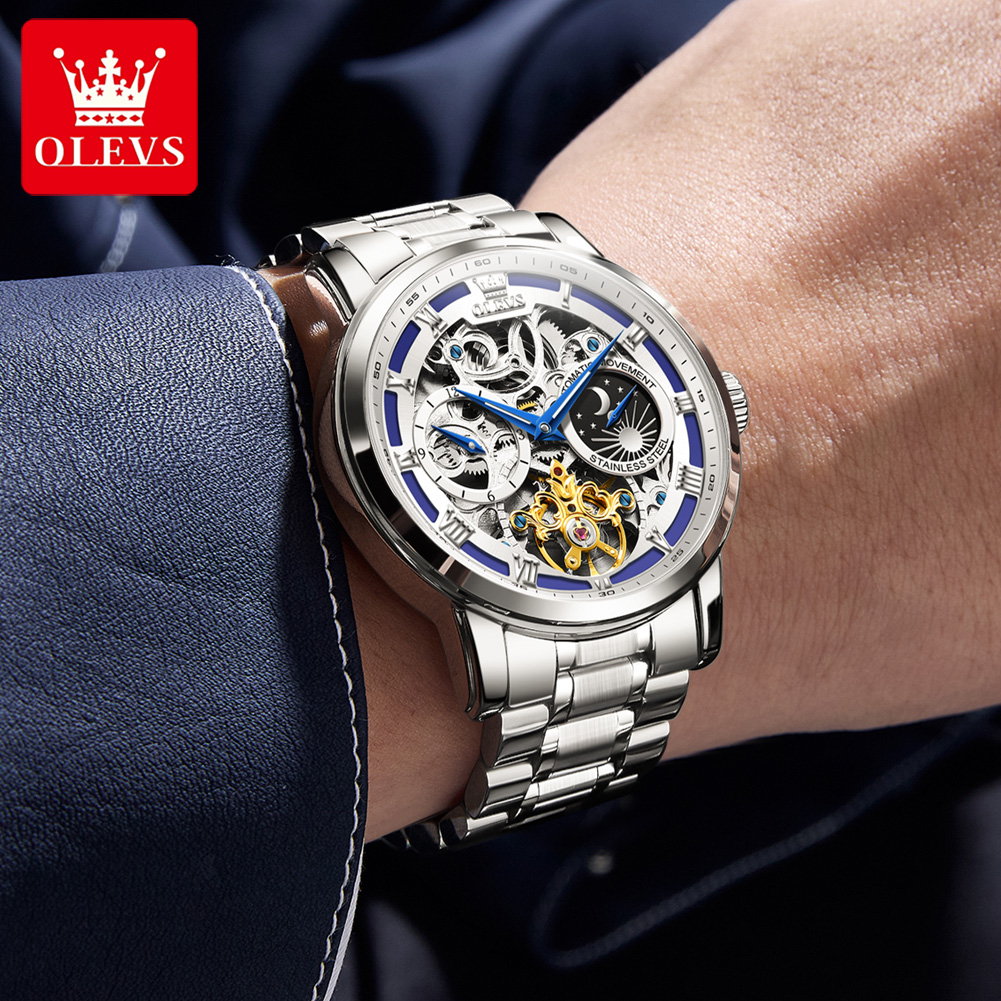 OLEVS 6670 Relógio Masculino O - Luxury Watch Moon Phase avaliação e preço