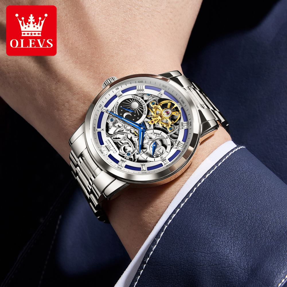 OLEVS 6670 Relógio Masculino O - Luxury Watch Moon Phase avaliação e preço