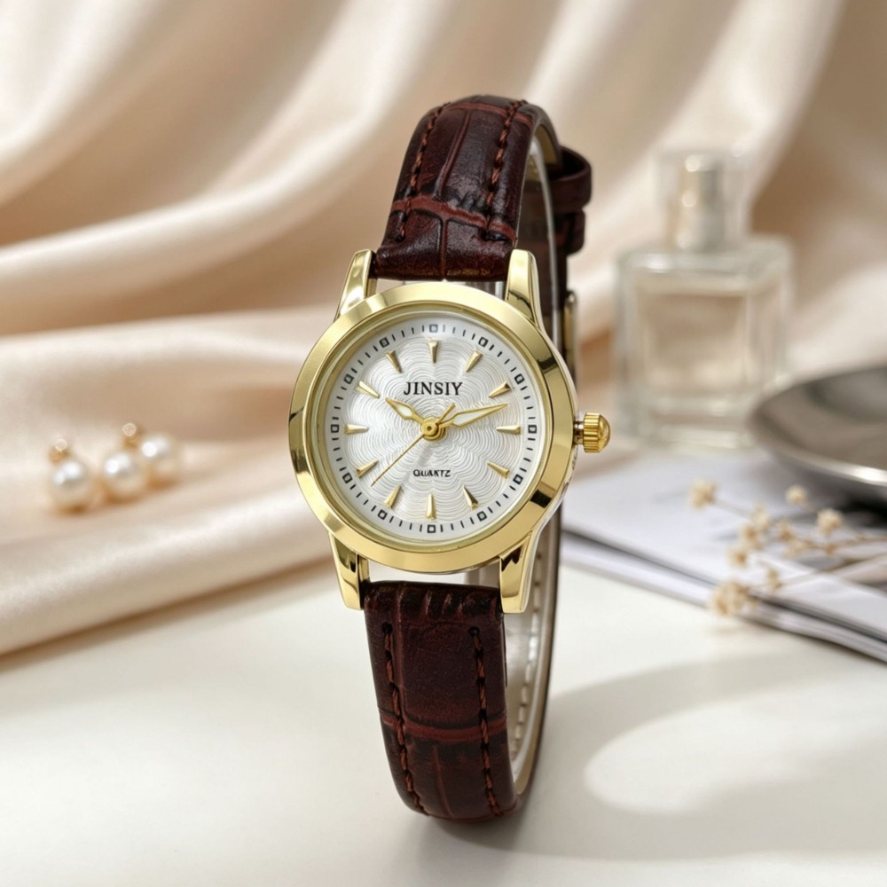 Relógio de Quartzo com Pulseir - Luxury Watch With Leather Strap avaliação e preço