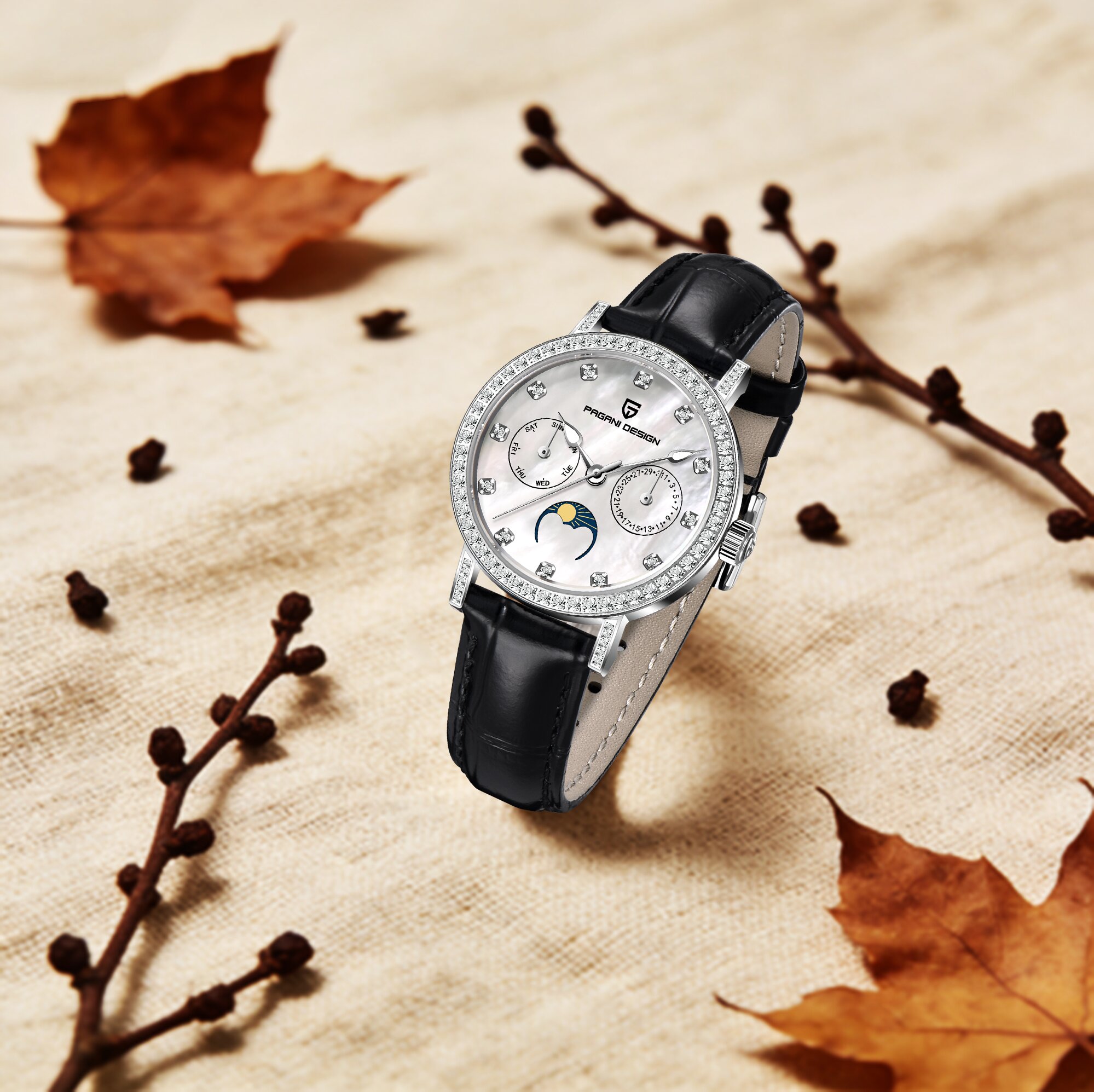 Relógio de Luxo para Mulheres  - Luxury Watch Moon Phase avaliação e preço