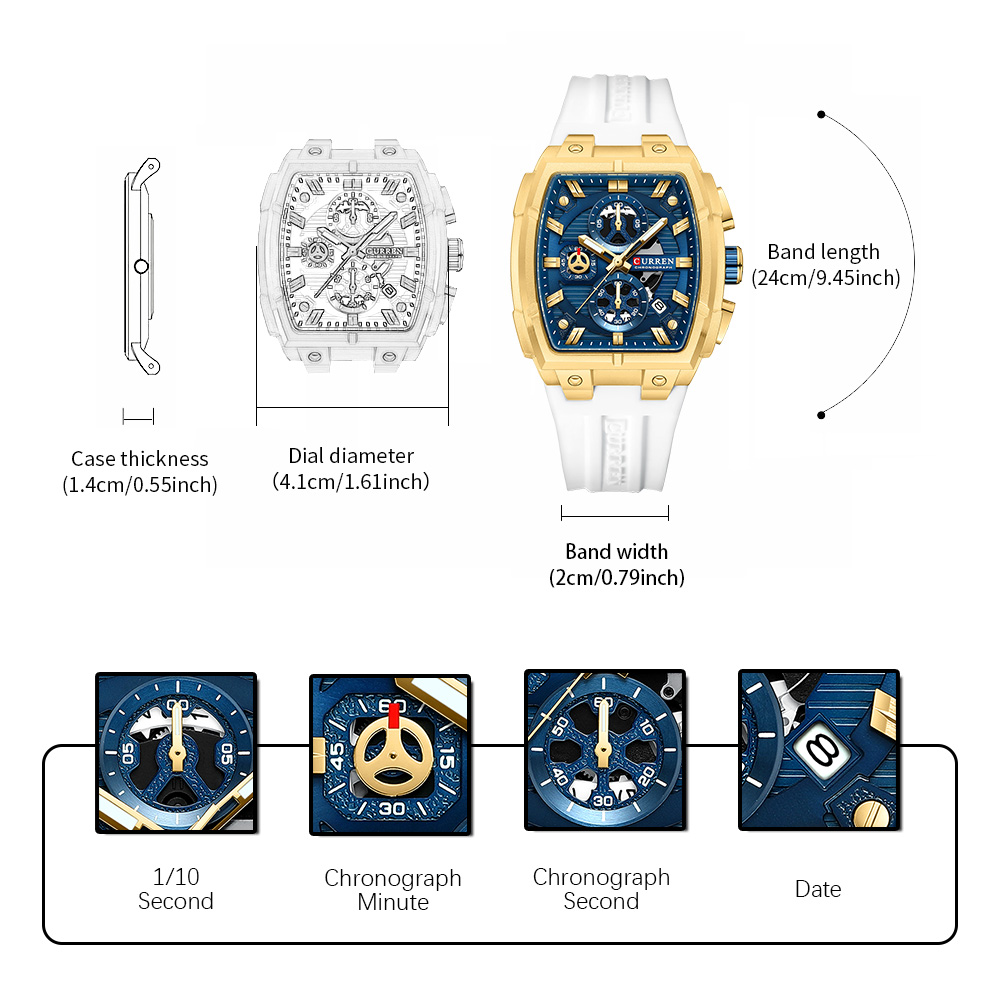 Relógio de Luxo Vintage CURREN - Luxury Watch Life avaliação e preço