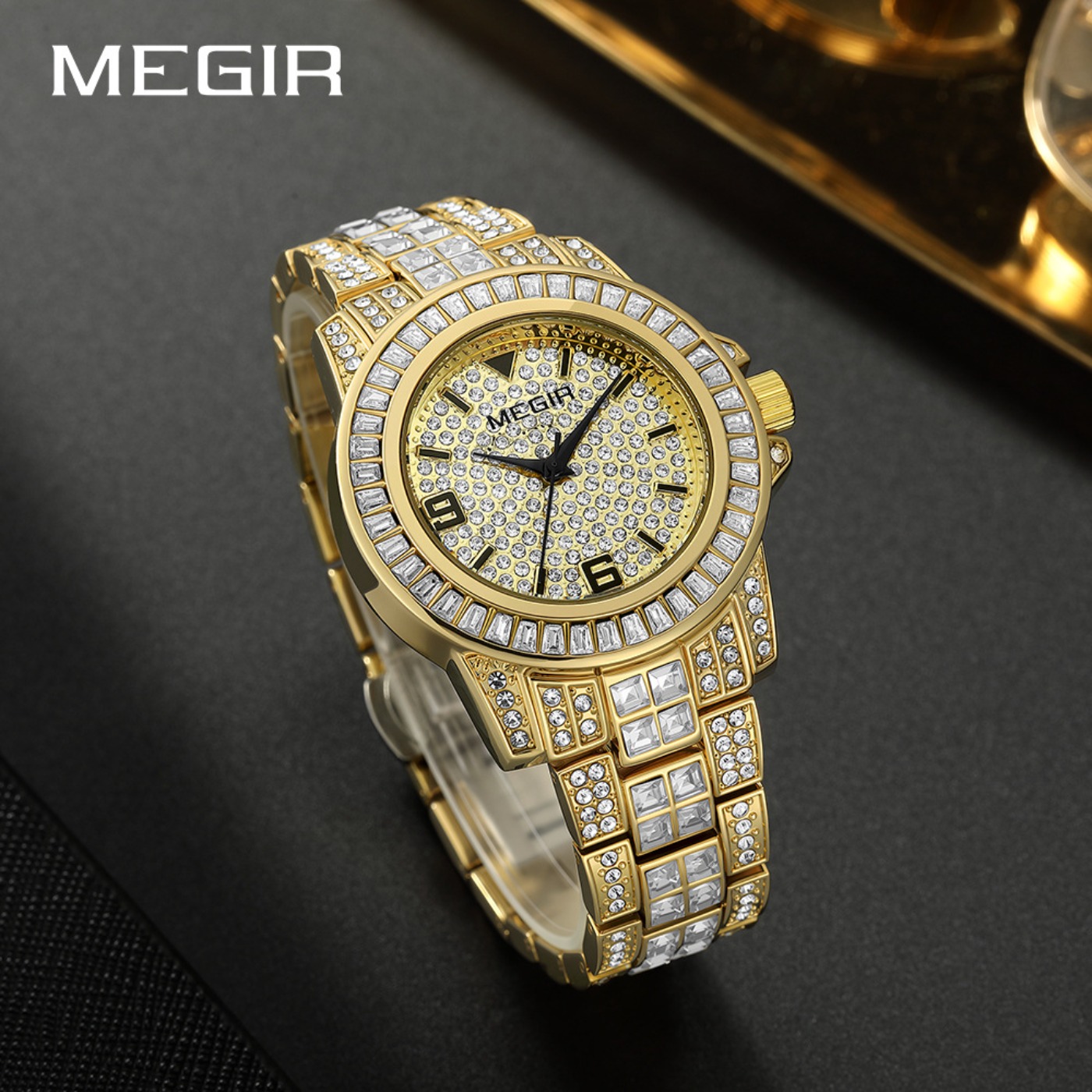 Relógios de Luxo MEGIR com Dia - Luxury Watch And Bracelet avaliação e preço