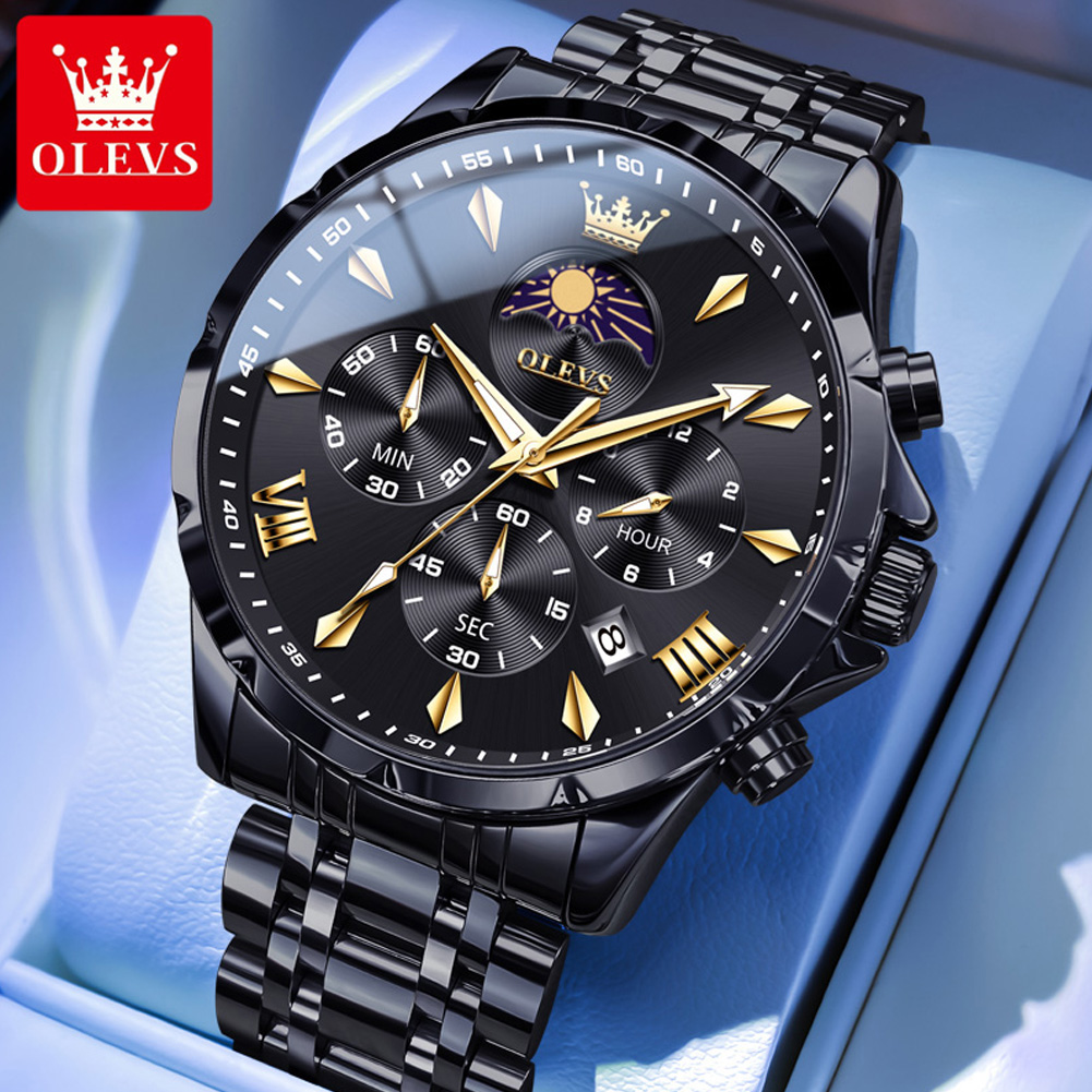 Olevs 3653 marca fase da lua c - Luxury Watch Magazine avaliação e preço