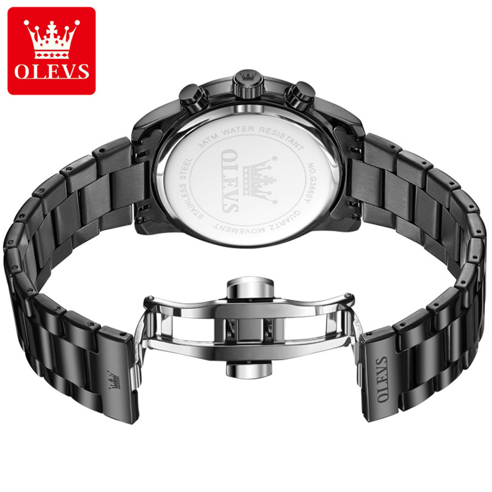 Olevs moda original relógios m - Luxury Watch Moon Phase avaliação e preço