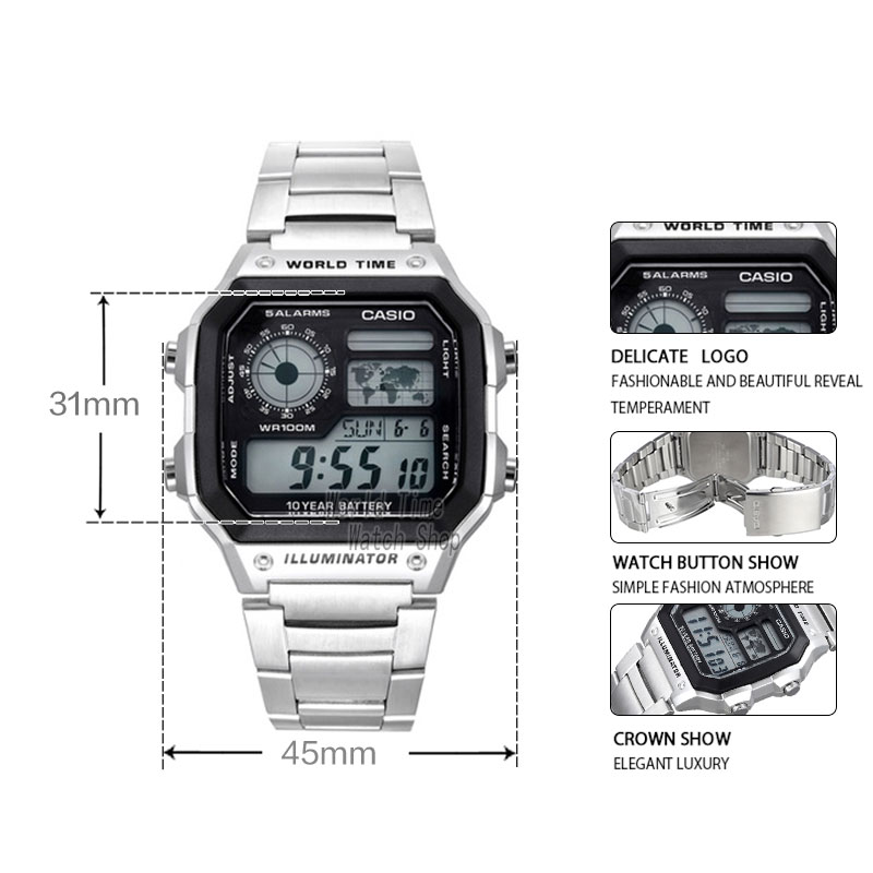 Casio relógio explosão relógio - Luxury Watch Casio avaliação e preço