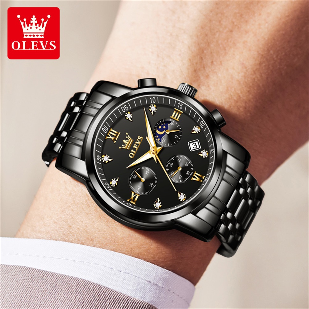 Olevs relógios masculinos popu - Luxury Watch Life avaliação e preço