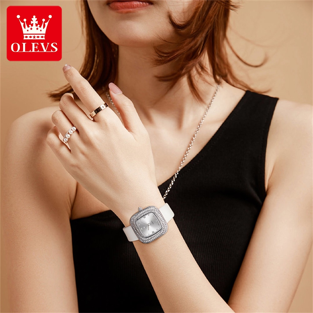 OLEVS 5512 Relógio de pulso fe - Luxury Watch With Leather Strap avaliação e preço