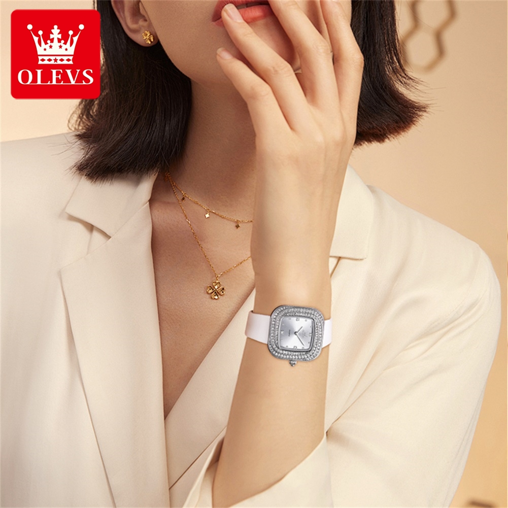 OLEVS 5512 Relógio de pulso fe - Luxury Watch With Leather Strap avaliação e preço