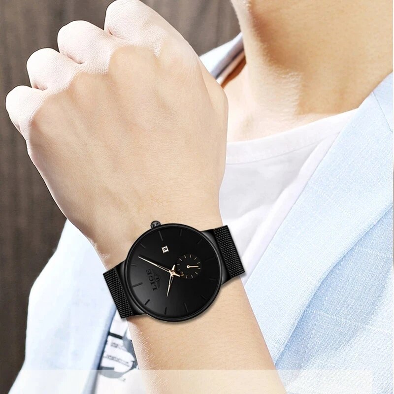LIGE Moda Mens Relógios Top Ma - Luxury Watch Magazine avaliação e preço