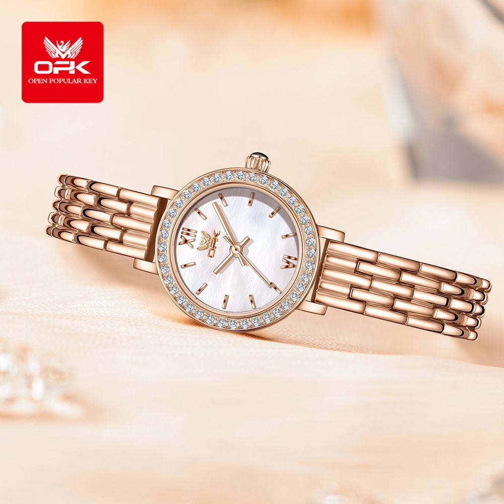 Relógio Feminino OPK 6063 de L - Luxury Watch With Leather Strap avaliação e preço