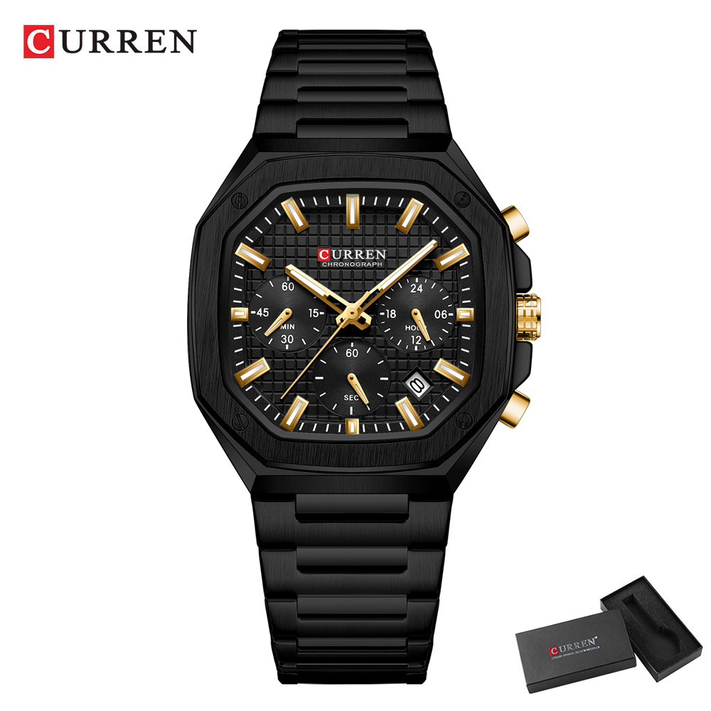 Curren relógio crono quadrado  - Luxury Watch And Bracelet avaliação e preço