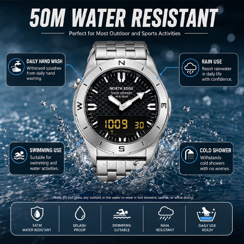 Relógio Digital Esportivo Masc - Compass Watch Luxury avaliação e preço
