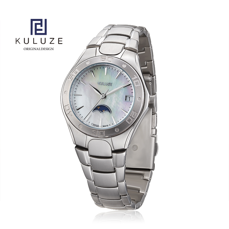 KULUZE-Swiss Ronda 708 Quartz  - Luxury Watch Moon Phase avaliação e preço