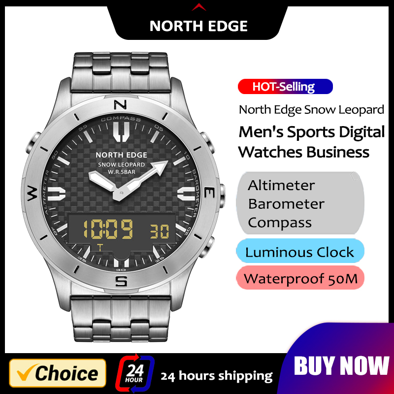North edge relógio digital esp - Compass Watch Luxury avaliação e preço